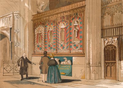 Pantalla pintada, Capilla de San Jorge, c1845, 1864 de Unbekannt