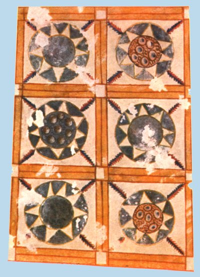 Decoración del techo pintado en la Cripta Stasovsky, Bósforo Cimerio, Kerch, 1928 de Unbekannt