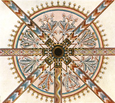 Decoración pintada en la Catedral, Limburg an der Lahn, Alemania, 1928 de Unbekannt