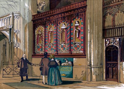 Pantalla pintada, Capilla de San Jorge, siglo XIX de Unbekannt
