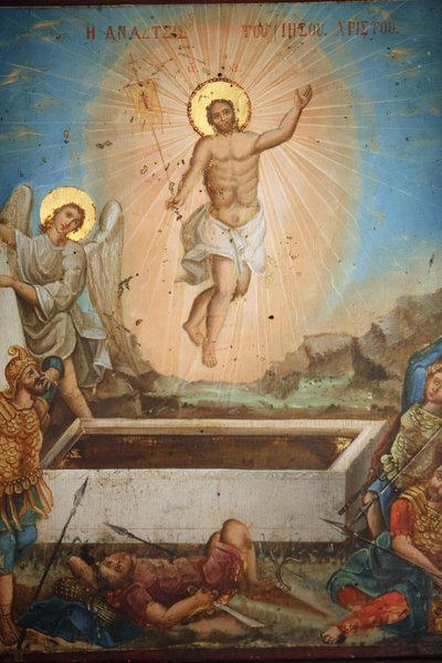 Pintura en la iglesia griega de Santa María de los Mongoles, Estambul, Turquía de Unbekannt