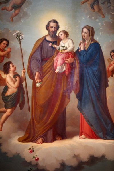 Pintura en el Santuario de María Auxiliadora, Valdocco, Turín, Italia de Unbekannt