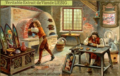 Pintura con esmaltes en el siglo XVII, c1900 de Unbekannt