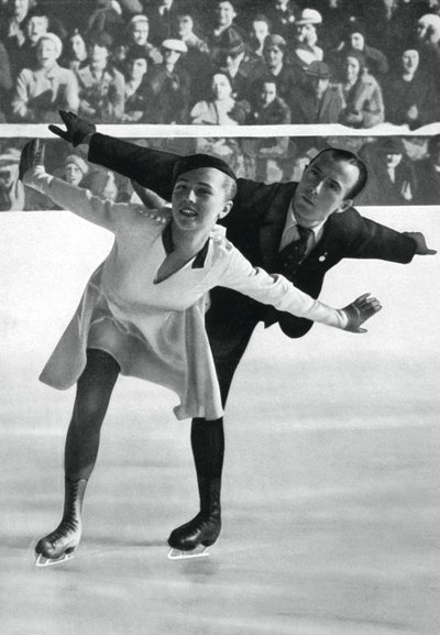 Patinaje artístico en pareja, Juegos Olímpicos de Invierno, Garmisch-Partenkirchen, Alemania, 1936 de Unbekannt