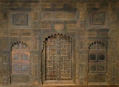 Fachada del palacio (Palacio de Sayyed Akbar Shah, Rey de Swat 1835-57) de Unbekannt
