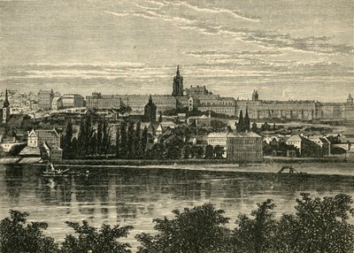Palacio de los Reyes de Bohemia y Catedral de Hradschin, Praga, 1890 de Unbekannt
