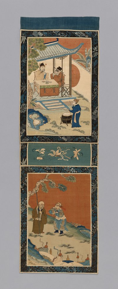 Panel para una pantalla, China, dinastía Qing 1644-1911, 1875-1900 de Unbekannt