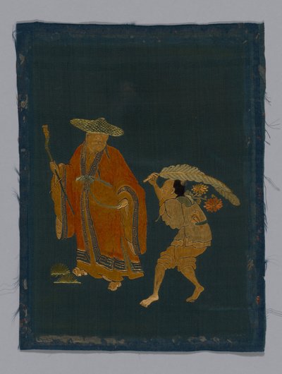 Tela de mobiliario de panel, China, período Kangxi, dinastía Qing de Unbekannt
