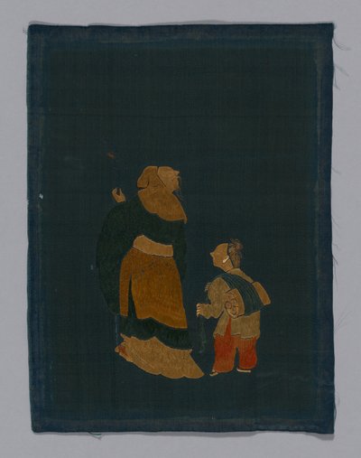 Panel de tela de mobiliario, China, período Kangxi, dinastía Qing 1644-1911, 1800-50 de Unbekannt