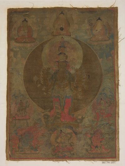 Panel de la pintura de Guanyin de mil brazos, fecha desconocida de Unbekannt