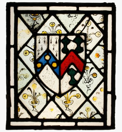Panel con escudo heráldico de Johnson, británico, ca. 1500 de Unbekannt