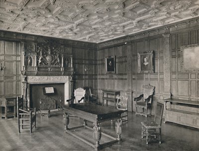 Sala panelada del antiguo palacio, Bromley-By-Bow, 1927 de Unbekannt