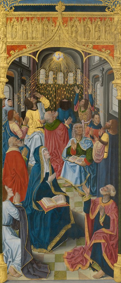 Paneles del Altar Mayor de la Cartuja de Saint-Honoré, Thuison-les-Abbeville: Pentecostés de Unbekannt
