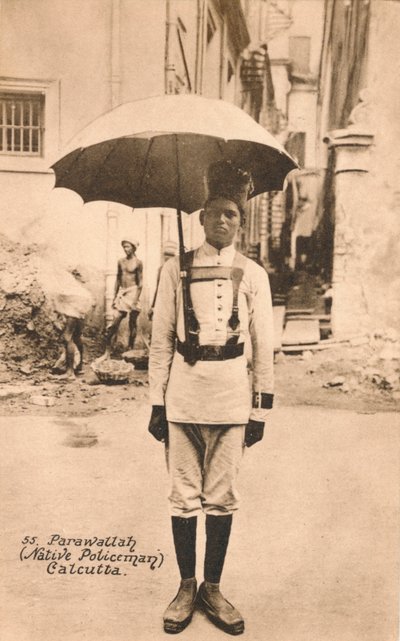 Parawallah Policía Nativo Calcuta, c. 1900 de Unbekannt