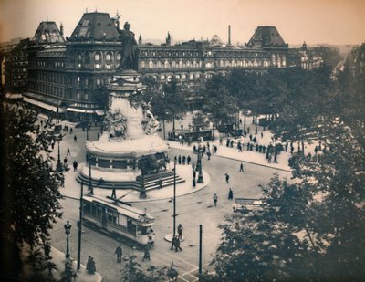 París. - La Plaza de la República de Unbekannt