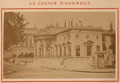 Comuna de París (1871): vista del Palais de la Legion d