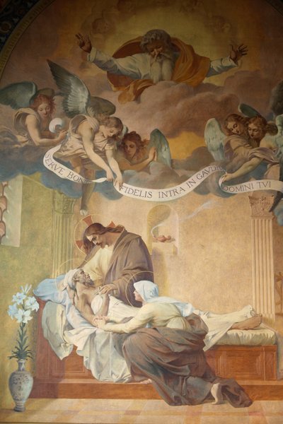 Iglesia de Saint-Francois-Xavier, pintura: Muerte de San José por Henri Pinta (1915), París, Francia de Unbekannt