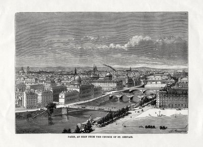 París, visto desde la iglesia de San Gervasio, Francia, 1879 de Unbekannt