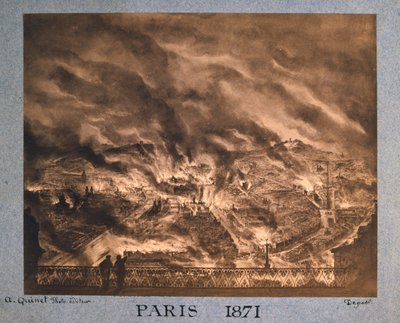 París en llamas, 1871 de Unbekannt