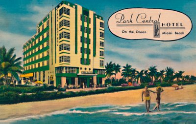Hotel Park Central - En el Océano, Miami Beach, c. 1940s de Unbekannt