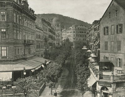 Parkstrasse, Carlsbad, Checoslovaquia, 1895 de Unbekannt