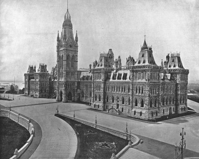 Edificios del Parlamento, Ottawa, Canadá, c. 1900 de Unbekannt