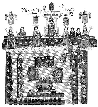 Parlamento de Eduardo I, siglo XIII, c1905 de Unbekannt