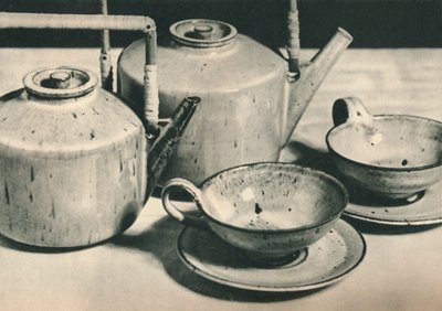 Parte del servicio de té por la Werkstatten der Stadt Halle, 1928 de Unbekannt
