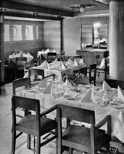Parte del comedor turístico, 1935 de Unbekannt