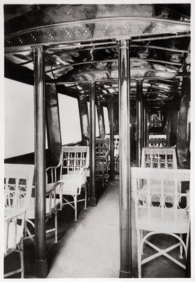 Cabina de pasajeros del Zeppelin LZ7 Deutschland I, 1909 1933 de Unbekannt