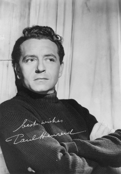 Paul Henreid 1908-1992, actor y director estadounidense nacido en Austria, c1940s de Unbekannt