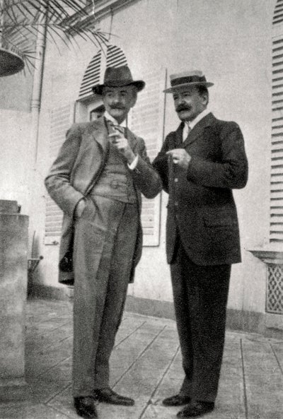 Paul Hervieu y Marcel Prevost, autores y dramaturgos franceses, 1905 de Unbekannt