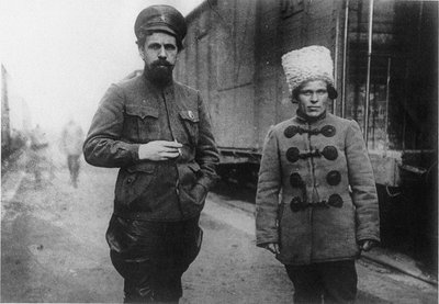 Pavel Dybenko y Nestor Makhno de Unbekannt