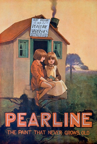 Anuncio de pintura Pearline, años 1920 de Unbekannt