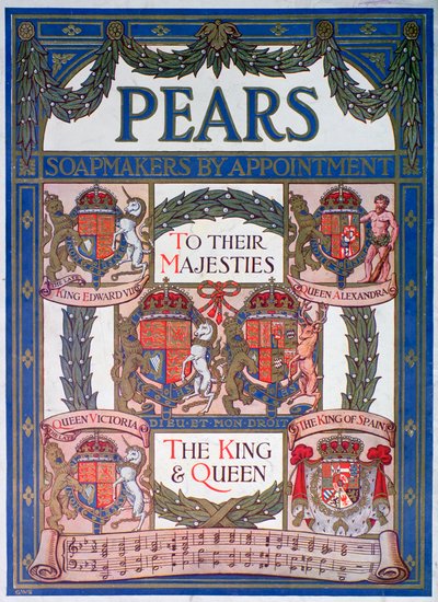 Anuncio de jabón Pears, 1911 de Unbekannt