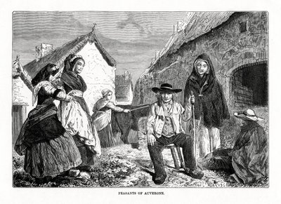 Campesinos de Auvernia, Francia, siglo XIX de Unbekannt