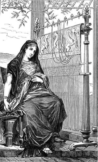 Penélope y su telar, 1886 de Unbekannt