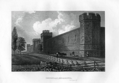 Penitenciaría, Filadelfia, Pensilvania, EE.UU., 1855 de Unbekannt