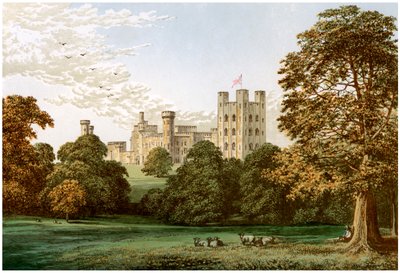 Castillo de Penrhyn, Caernarvonshire, Gales, hogar de Lord Penrhyn, c1880 de Unbekannt