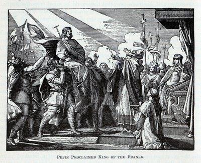 Pepin Proclamado Rey de los Francos, 1882 de Unbekannt
