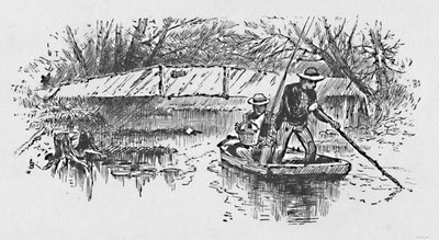 Pesca de perca en el lago, 1883 de Unbekannt