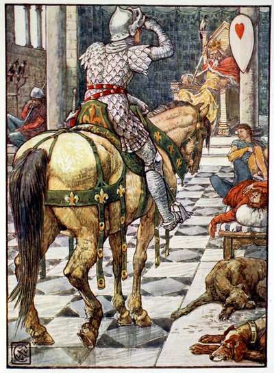 Percival obtiene el escudo del corazón palpitante, 1911 de Unbekannt