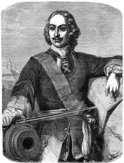 Pedro el Grande 1672-1725, siglo XIX de Unbekannt