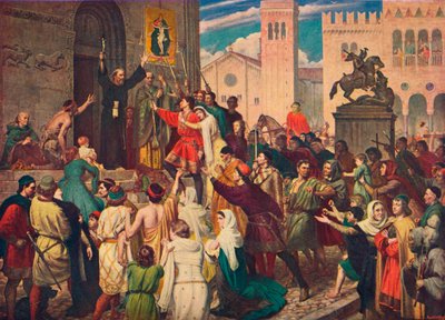 Pedro el Ermitaño predicando la Primera Cruzada, c. 1095 1905 de Unbekannt