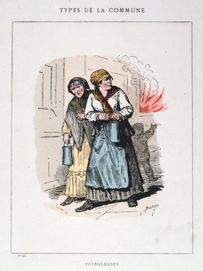 Petroleuses, Comuna de París, 1871 de Unbekannt