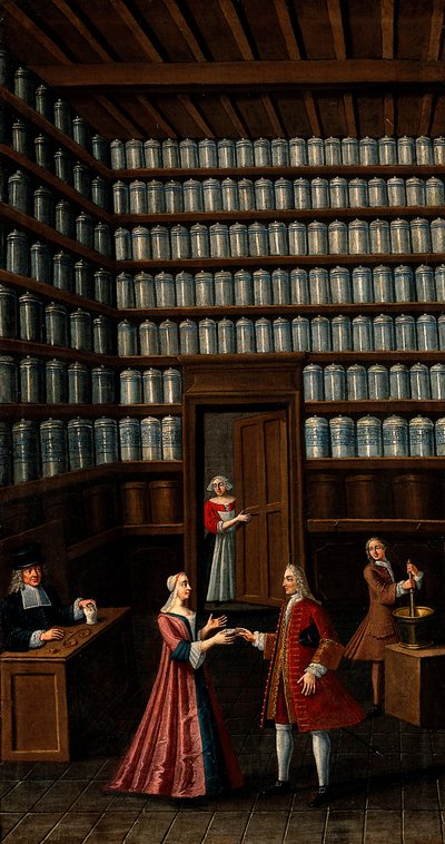 Farmacia, alrededor de 1700 de Unbekannt