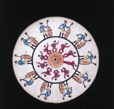 Disco de fenakistiscopio, c 1830 de Unbekannt