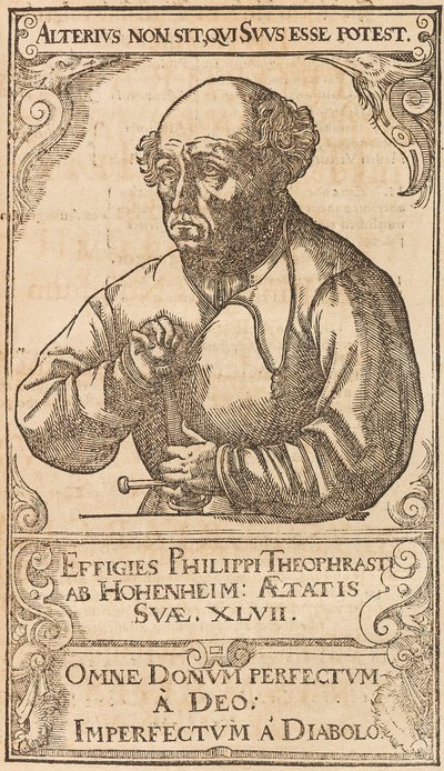 Philippus Theophrastus Aureolus Bombastus von Hohenheim Paracelsus, 1589 de Unbekannt