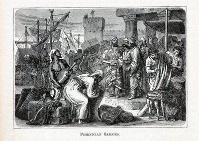 Marineros fenicios, 1882 de Unbekannt