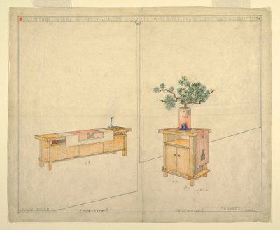 Banco de Piano y Taburete, Residencia Henry J. Allen, Wichita, KA, 1917 de Unbekannt